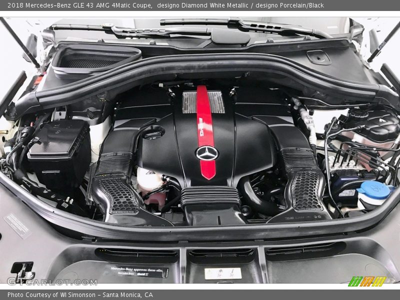 designo Diamond White Metallic / designo Porcelain/Black 2018 Mercedes-Benz GLE 43 AMG 4Matic Coupe
