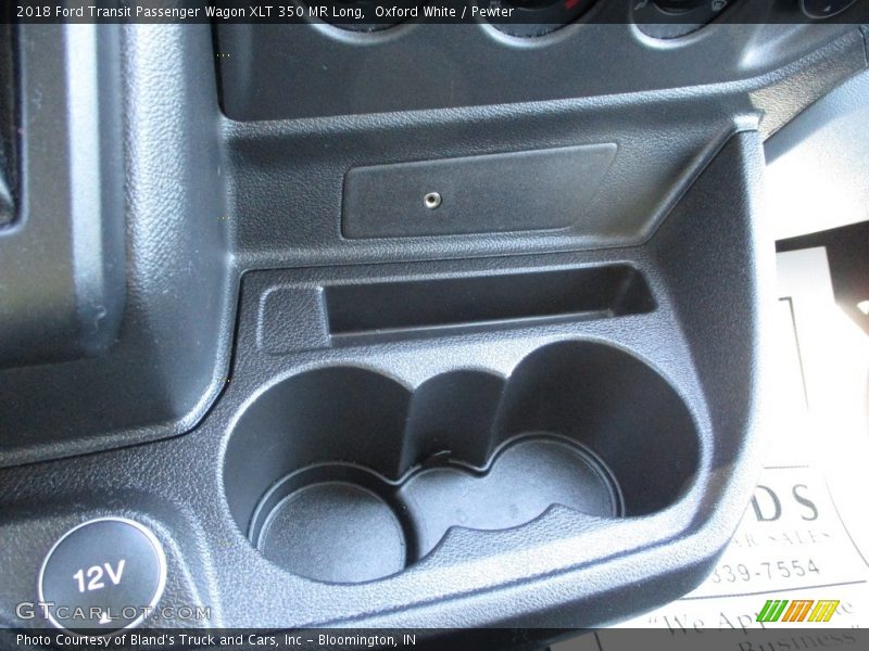 Oxford White / Pewter 2018 Ford Transit Passenger Wagon XLT 350 MR Long
