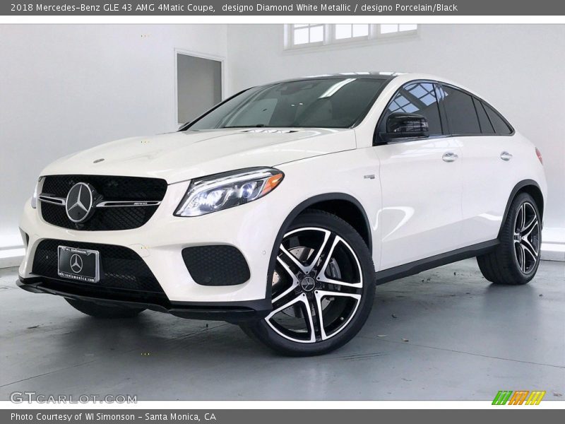 designo Diamond White Metallic / designo Porcelain/Black 2018 Mercedes-Benz GLE 43 AMG 4Matic Coupe