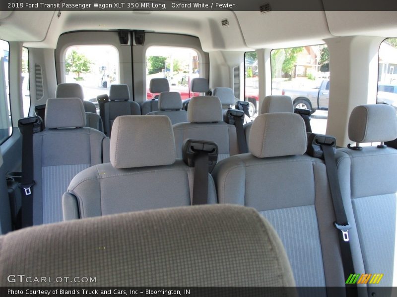 Oxford White / Pewter 2018 Ford Transit Passenger Wagon XLT 350 MR Long