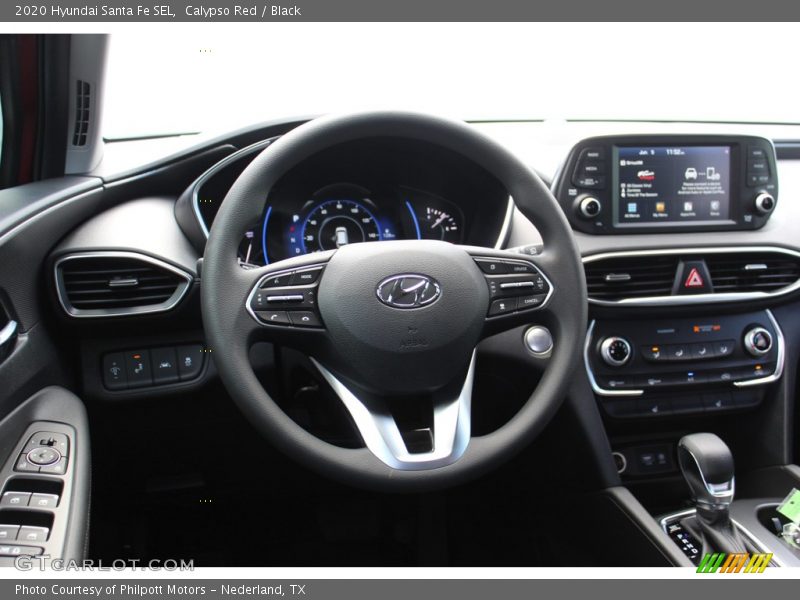 Calypso Red / Black 2020 Hyundai Santa Fe SEL