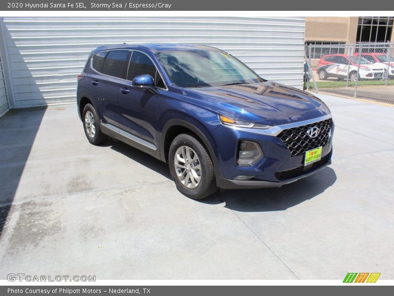 Stormy Sea / Espresso/Gray 2020 Hyundai Santa Fe SEL