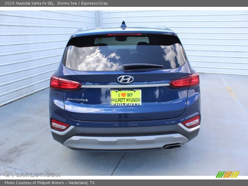 Stormy Sea / Espresso/Gray 2020 Hyundai Santa Fe SEL