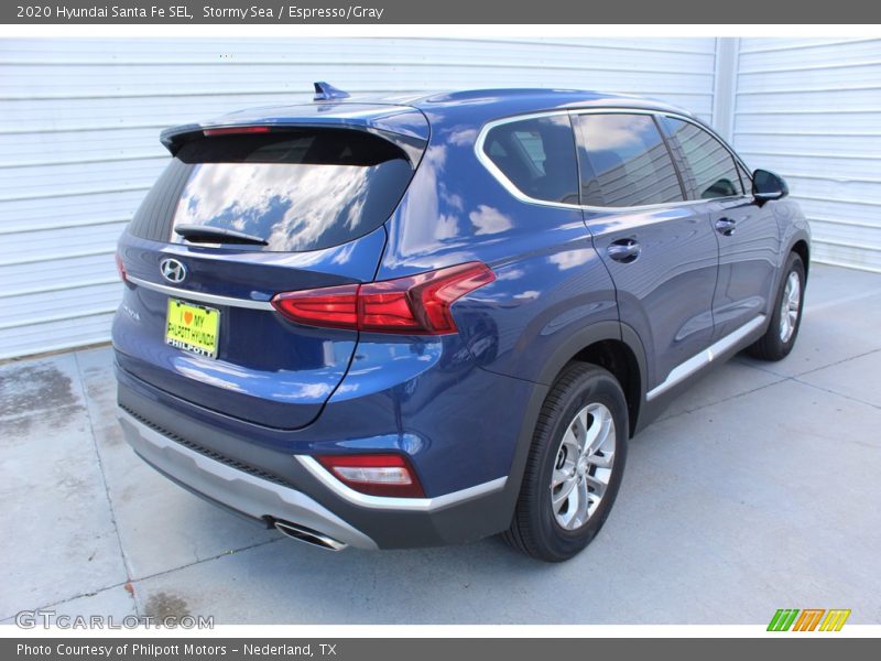 Stormy Sea / Espresso/Gray 2020 Hyundai Santa Fe SEL