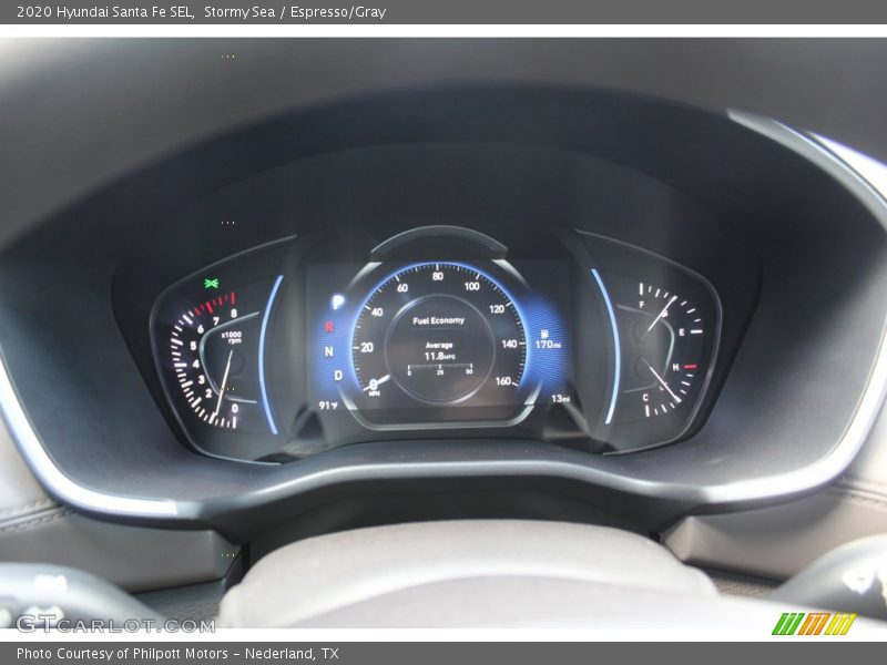 Stormy Sea / Espresso/Gray 2020 Hyundai Santa Fe SEL
