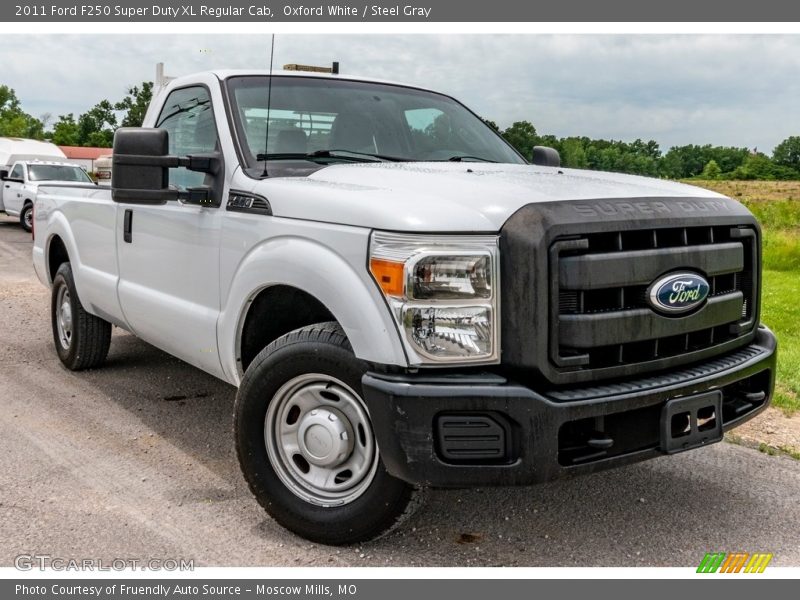 Oxford White / Steel Gray 2011 Ford F250 Super Duty XL Regular Cab
