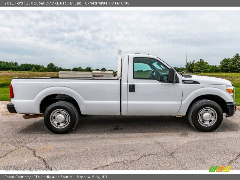 Oxford White / Steel Gray 2011 Ford F250 Super Duty XL Regular Cab