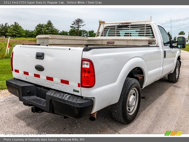 Oxford White / Steel Gray 2011 Ford F250 Super Duty XL Regular Cab