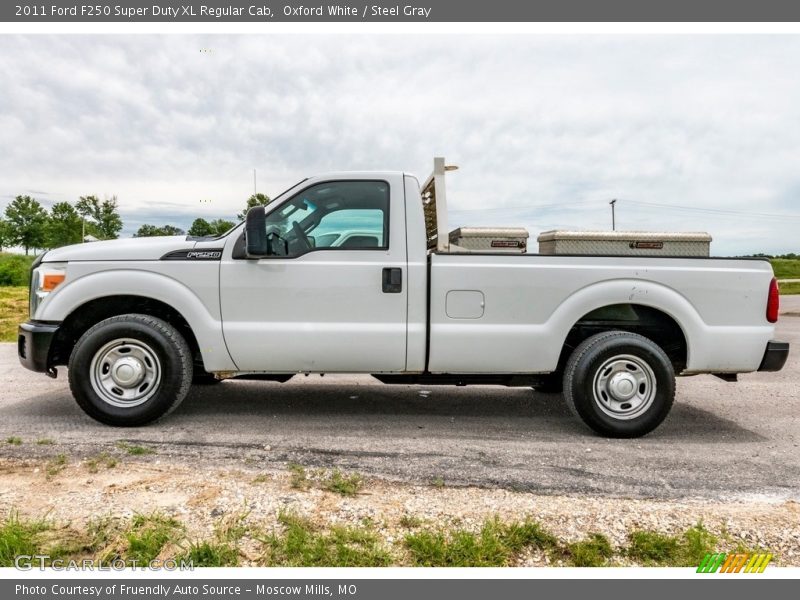 Oxford White / Steel Gray 2011 Ford F250 Super Duty XL Regular Cab