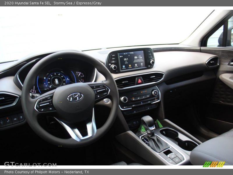Stormy Sea / Espresso/Gray 2020 Hyundai Santa Fe SEL