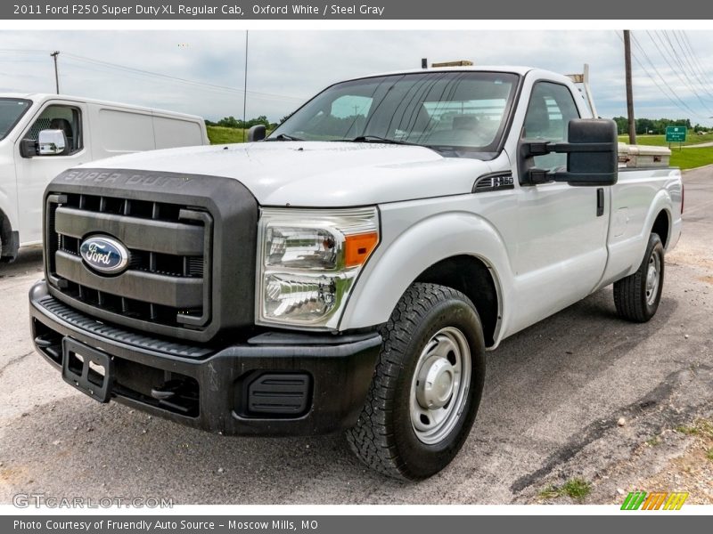 Oxford White / Steel Gray 2011 Ford F250 Super Duty XL Regular Cab