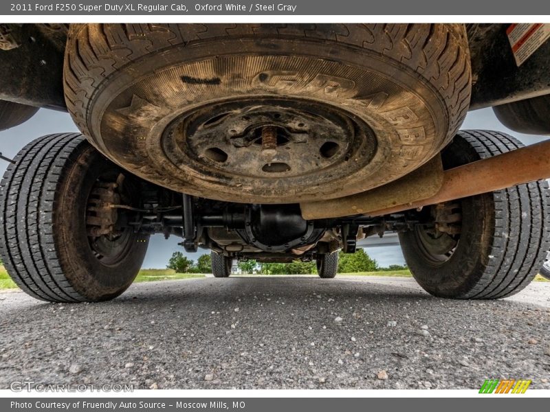Oxford White / Steel Gray 2011 Ford F250 Super Duty XL Regular Cab