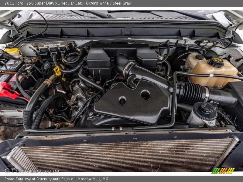 Oxford White / Steel Gray 2011 Ford F250 Super Duty XL Regular Cab