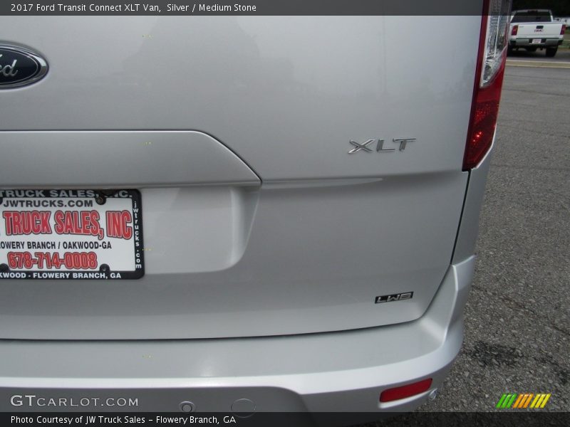 Silver / Medium Stone 2017 Ford Transit Connect XLT Van