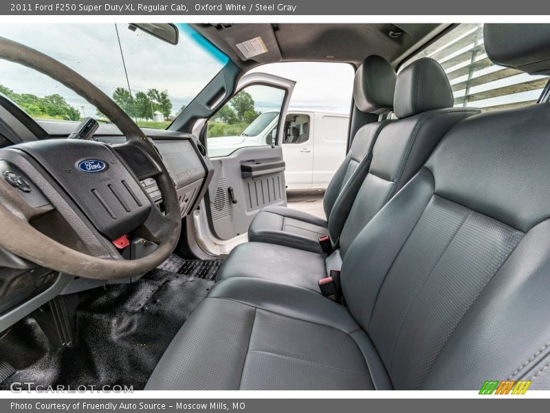 Oxford White / Steel Gray 2011 Ford F250 Super Duty XL Regular Cab