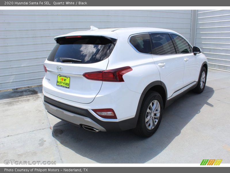 Quartz White / Black 2020 Hyundai Santa Fe SEL