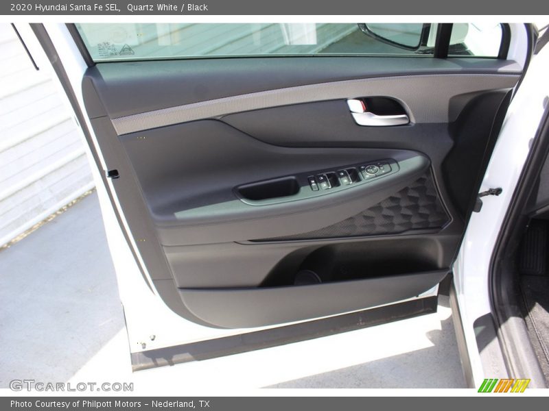 Quartz White / Black 2020 Hyundai Santa Fe SEL