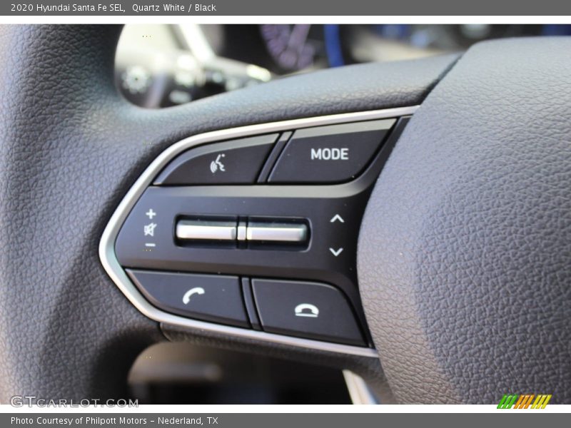 Quartz White / Black 2020 Hyundai Santa Fe SEL