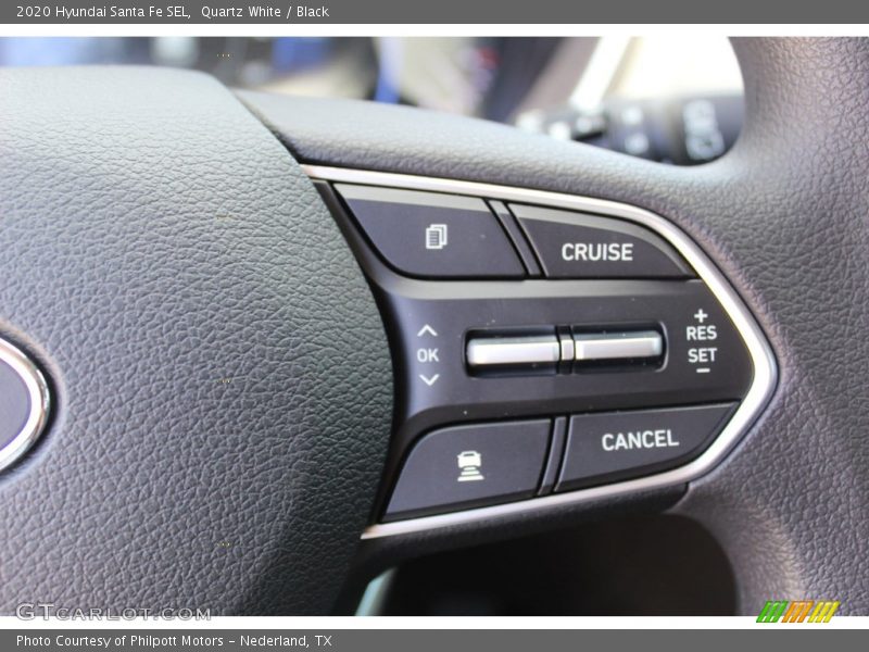 Quartz White / Black 2020 Hyundai Santa Fe SEL