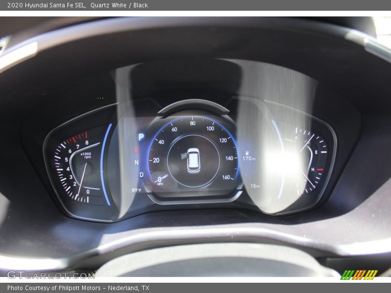 Quartz White / Black 2020 Hyundai Santa Fe SEL