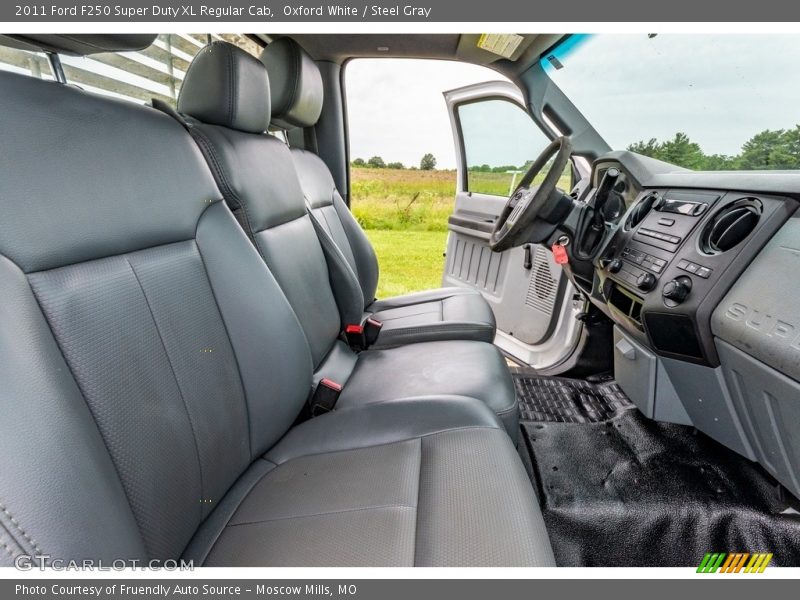 Oxford White / Steel Gray 2011 Ford F250 Super Duty XL Regular Cab