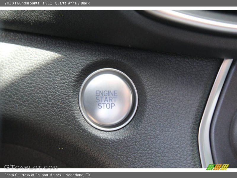Quartz White / Black 2020 Hyundai Santa Fe SEL
