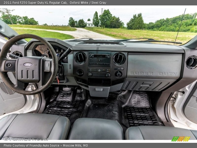 Oxford White / Steel Gray 2011 Ford F250 Super Duty XL Regular Cab