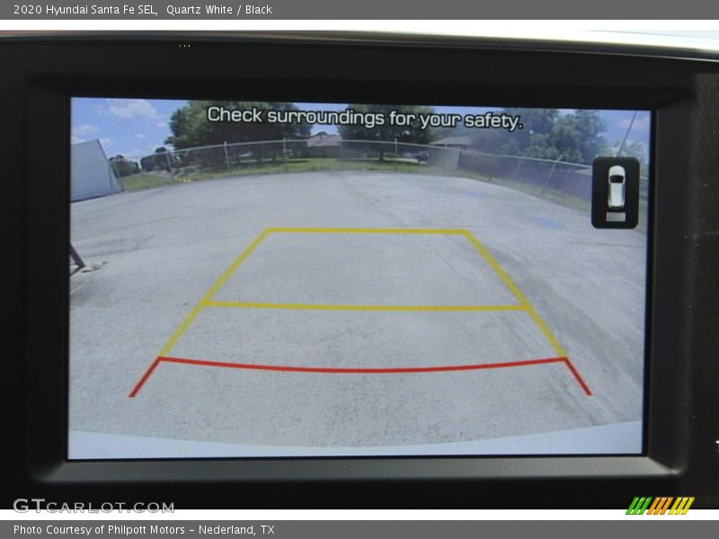 Quartz White / Black 2020 Hyundai Santa Fe SEL