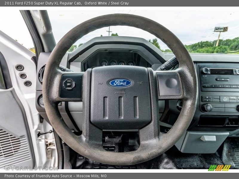 Oxford White / Steel Gray 2011 Ford F250 Super Duty XL Regular Cab