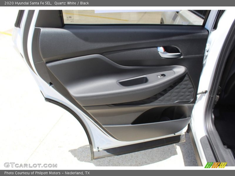 Quartz White / Black 2020 Hyundai Santa Fe SEL