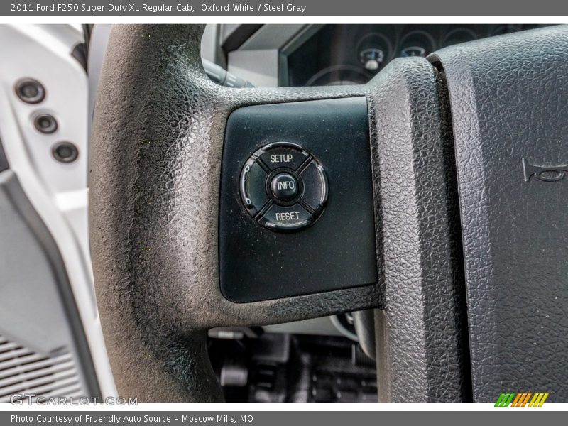 Oxford White / Steel Gray 2011 Ford F250 Super Duty XL Regular Cab