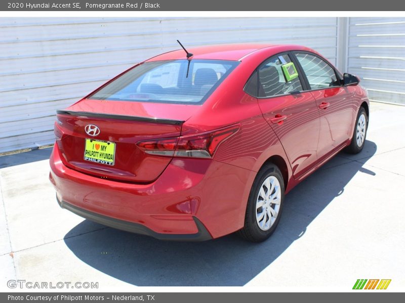 Pomegranate Red / Black 2020 Hyundai Accent SE