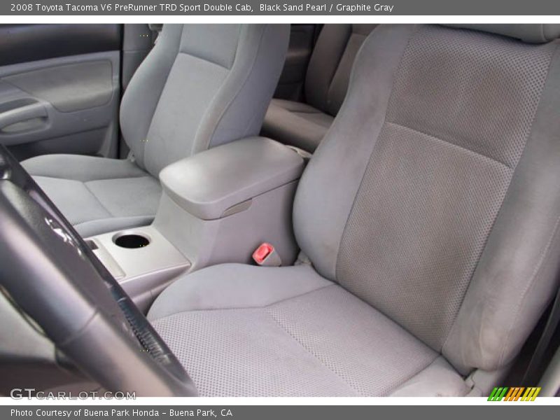 Black Sand Pearl / Graphite Gray 2008 Toyota Tacoma V6 PreRunner TRD Sport Double Cab