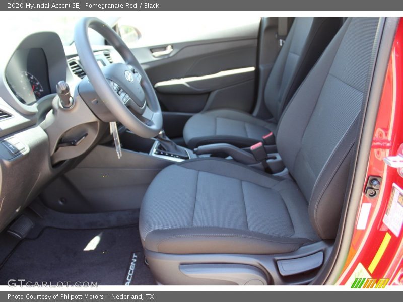Pomegranate Red / Black 2020 Hyundai Accent SE