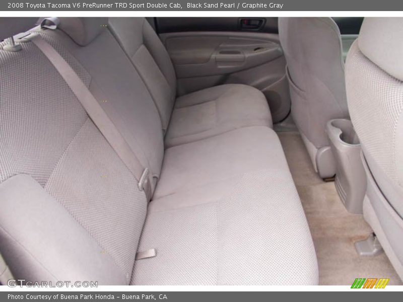 Black Sand Pearl / Graphite Gray 2008 Toyota Tacoma V6 PreRunner TRD Sport Double Cab