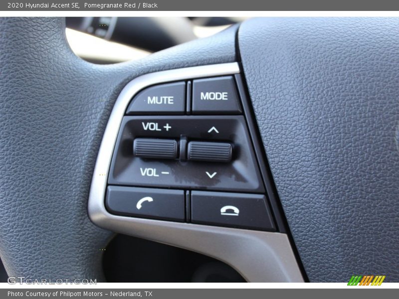 Pomegranate Red / Black 2020 Hyundai Accent SE
