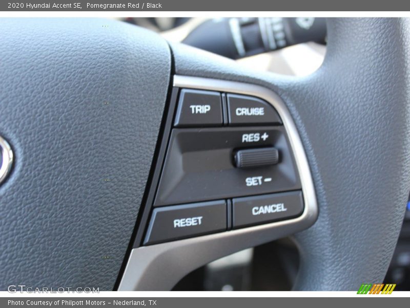 Pomegranate Red / Black 2020 Hyundai Accent SE