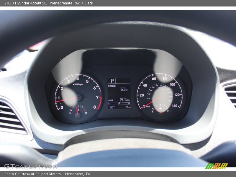 Pomegranate Red / Black 2020 Hyundai Accent SE