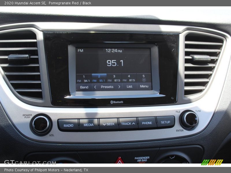 Pomegranate Red / Black 2020 Hyundai Accent SE