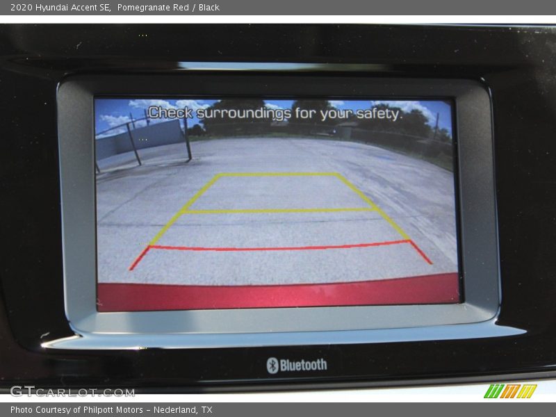 Pomegranate Red / Black 2020 Hyundai Accent SE