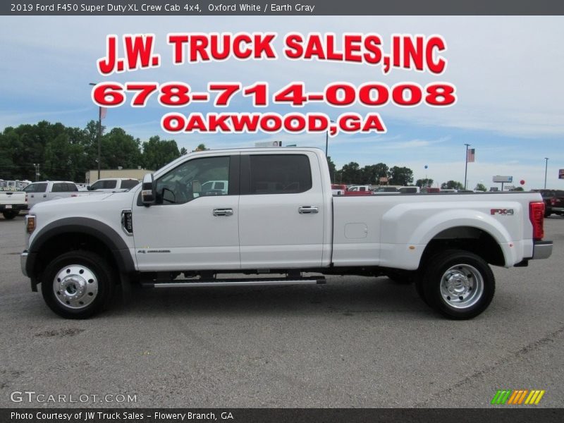Oxford White / Earth Gray 2019 Ford F450 Super Duty XL Crew Cab 4x4