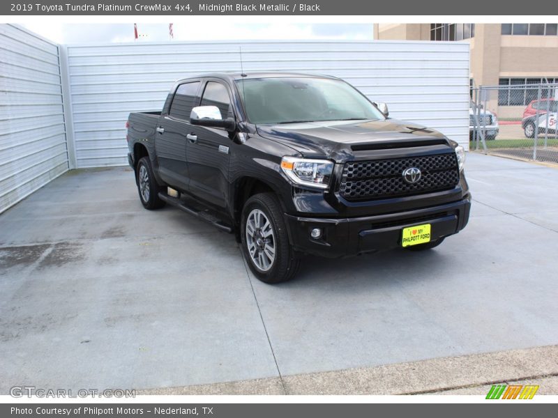 Midnight Black Metallic / Black 2019 Toyota Tundra Platinum CrewMax 4x4