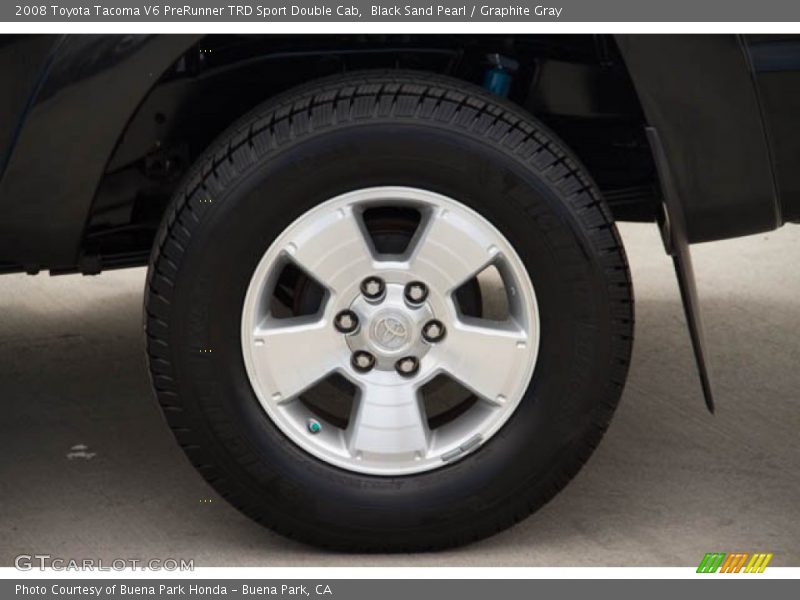 Black Sand Pearl / Graphite Gray 2008 Toyota Tacoma V6 PreRunner TRD Sport Double Cab