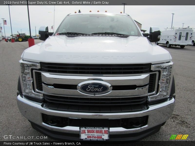 Oxford White / Earth Gray 2019 Ford F450 Super Duty XL Crew Cab 4x4