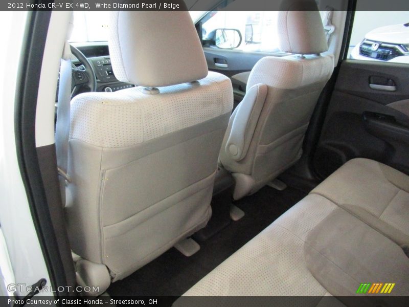 White Diamond Pearl / Beige 2012 Honda CR-V EX 4WD