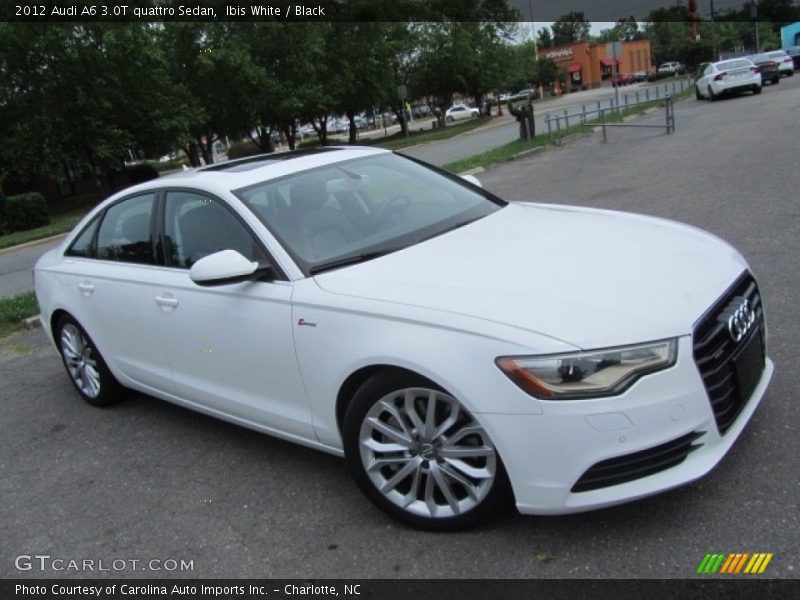 Ibis White / Black 2012 Audi A6 3.0T quattro Sedan