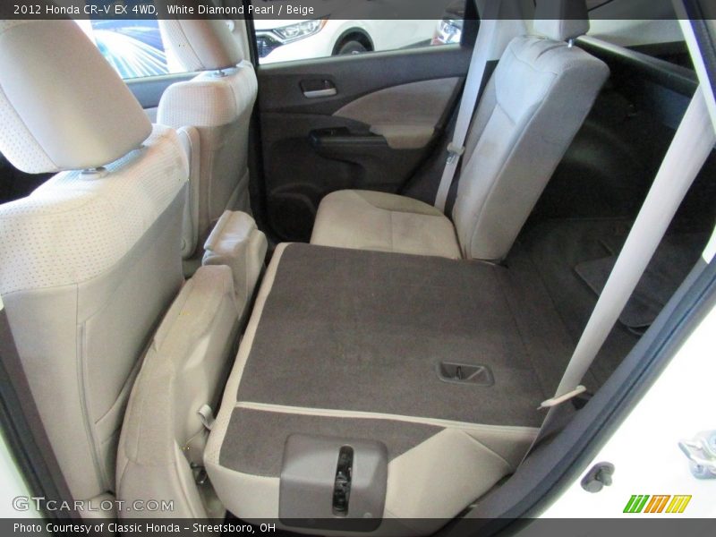 White Diamond Pearl / Beige 2012 Honda CR-V EX 4WD