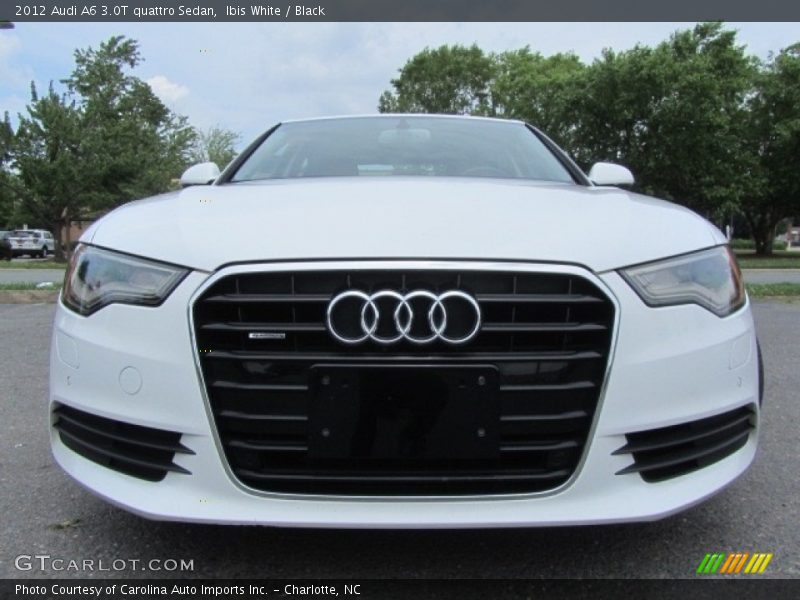 Ibis White / Black 2012 Audi A6 3.0T quattro Sedan