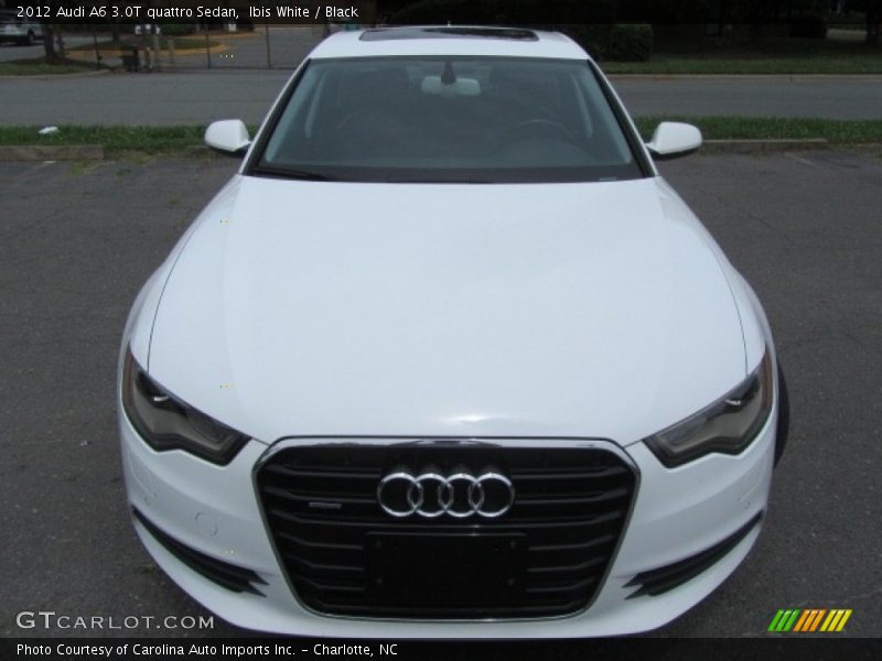 Ibis White / Black 2012 Audi A6 3.0T quattro Sedan