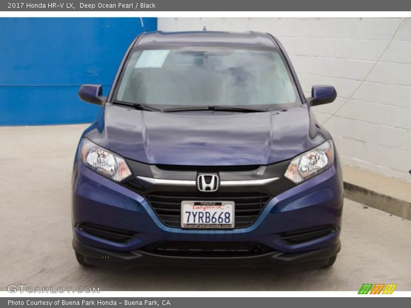 Deep Ocean Pearl / Black 2017 Honda HR-V LX